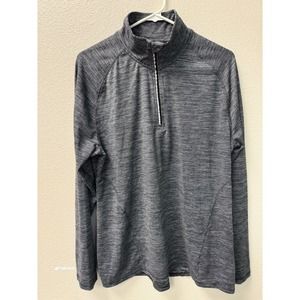 Champion Men's 1/4 Zip Long Sleeve Work Out Shirt Duo DrySize‎ XXL Gray